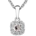 Kohinoor Valerie 123-263V-08MO morganit diamant hänge i 14k vitguld