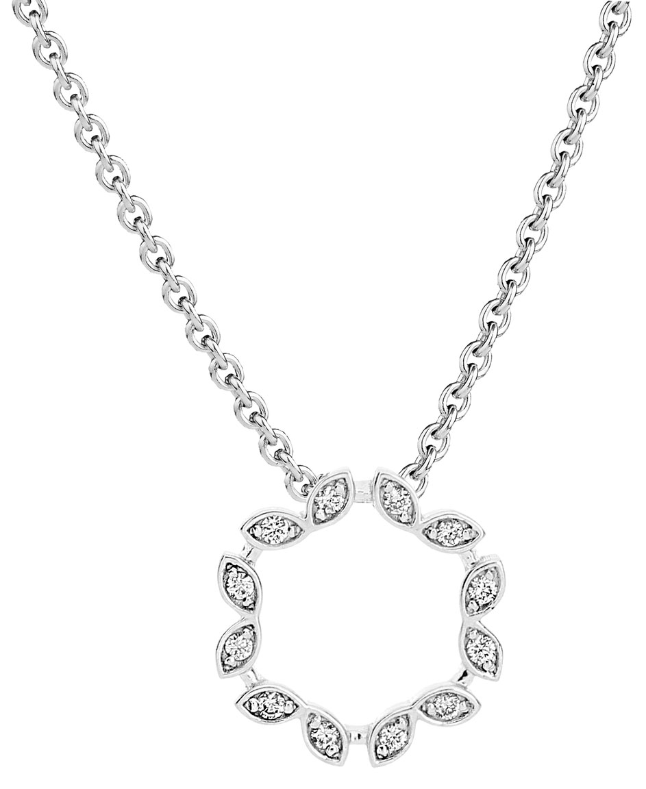 Kohinoor Swan diamant hängsmycke vitguld 123-433V-06