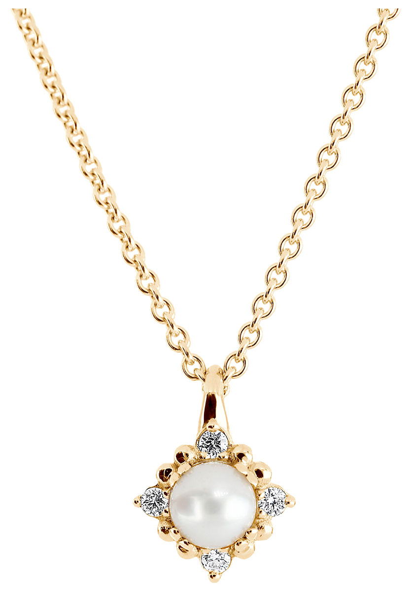 Kohinoor Celeste guld pärlhänge 123-440-04