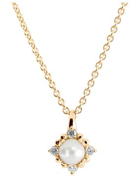 Kohinoor Celeste guld pärlhänge 123-440-04