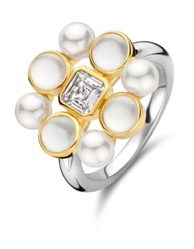 TI SENTO fyrkantig pärlring 12325YP