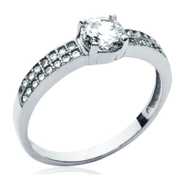 Lykka Casuals sidostens silver ring 3,2 mm main product photo