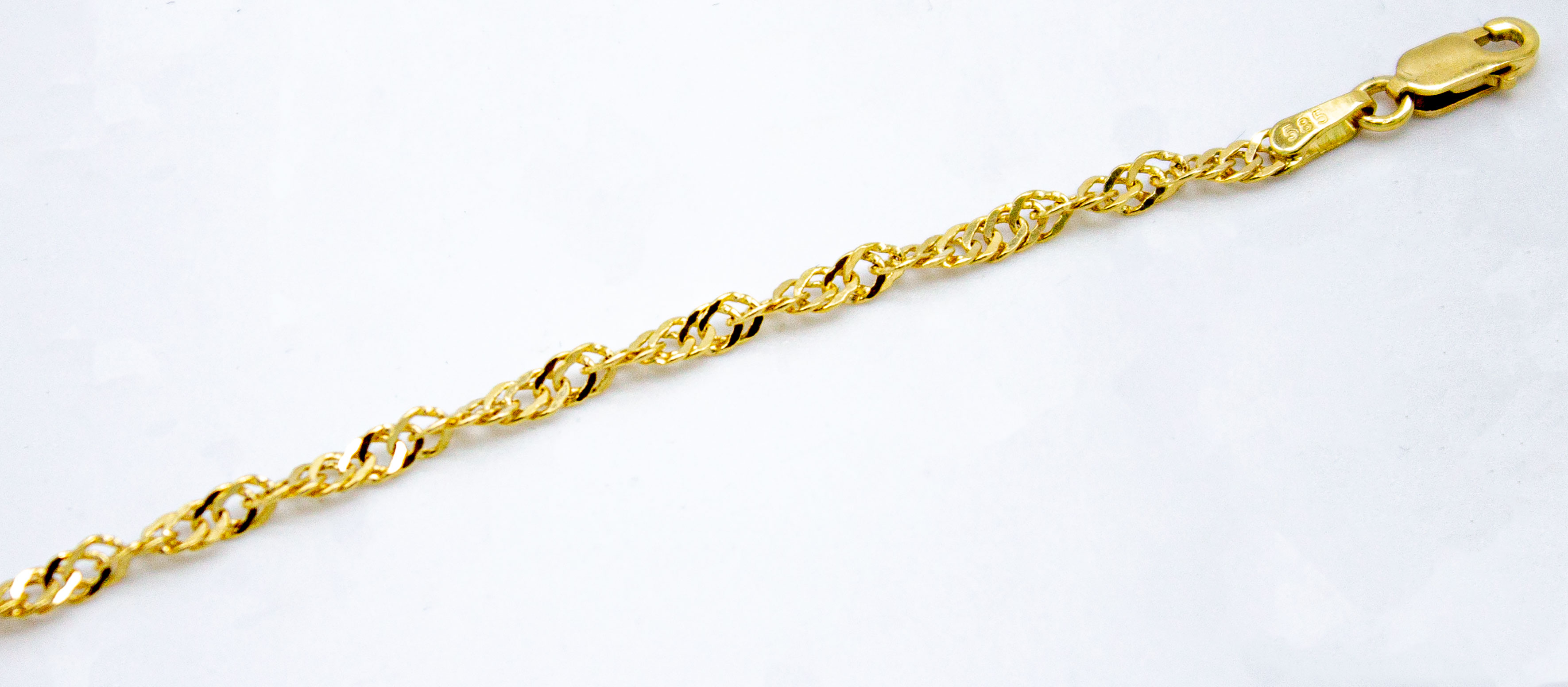 Singapore kedja 14k guld 2.2mm 125