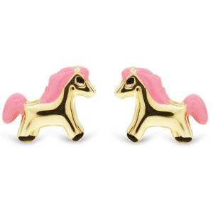 Guldörhängen häst rosa emalj 126881pink main product photo