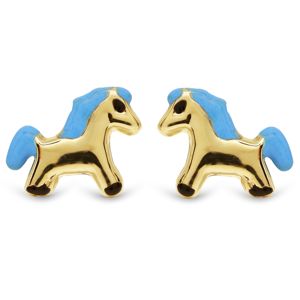 Guldörhängen häst blå emalj 126881sin main product photo