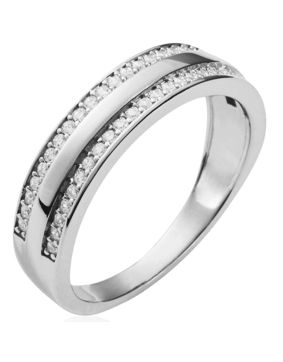 Lykka Casuals dubbelrad silverring 5 mm