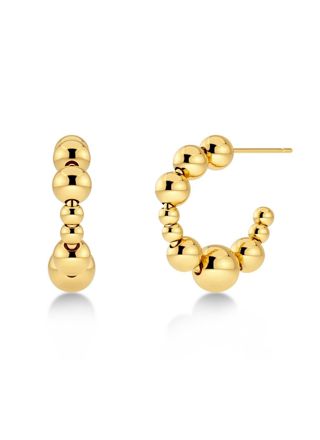 Edblad Sphere Hoops guldpläterade öronringar 129491