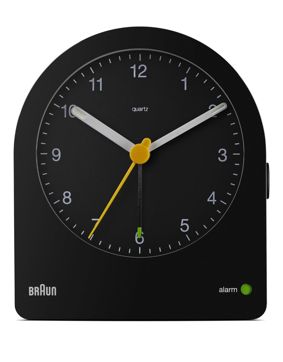 Braun väckarklocka svart BC22B