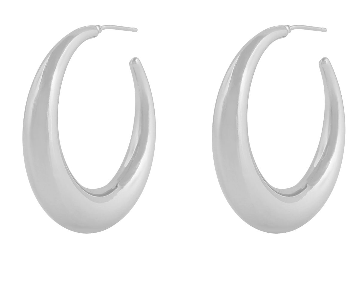 SNÖ Of Sweden Bella silverfärgade hoops 1309-6200 256-ONE