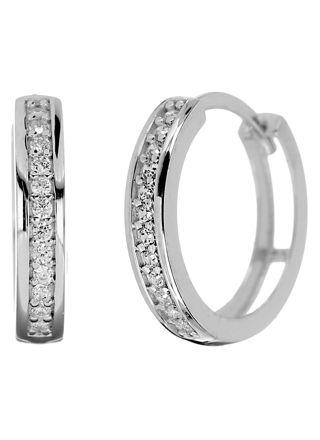 Kohinoor hoops vitguld 133-8423V