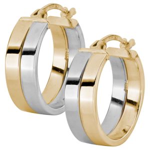 Kohinoor tvåfärgade Flakka-örhängen 133-8441 main product photo