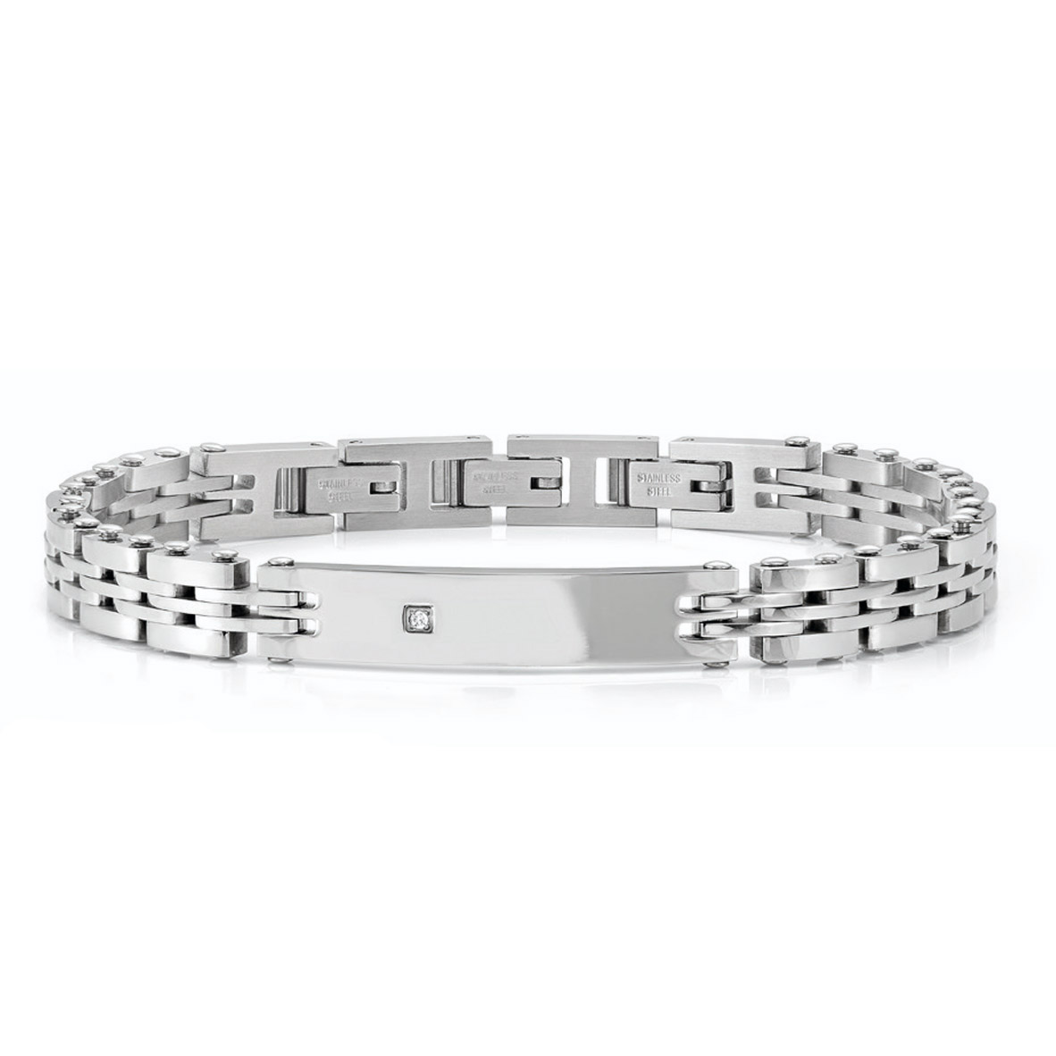 Nomination Virtus Code brickarmband i stål 133103/038