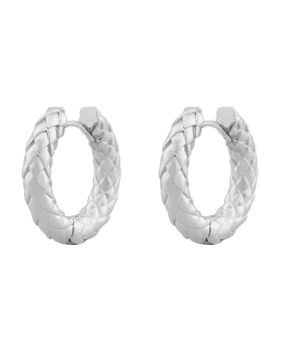 SNÖ of Sweden Dublin thick silver hoops 1277-7300 256-ONE