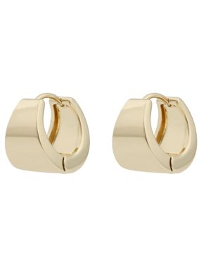 SNÖ of Sweden East wide oval guld hoops 1290-6100-257-ONE