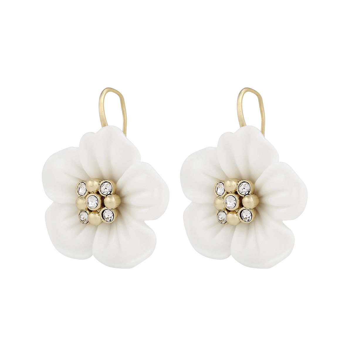 Snö of Sweden Florette guldpläterade örhängen 30 mm 1398-6300362