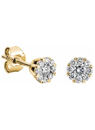 Kohinoor Dahlia guld diamantörhängen 143-232K-44