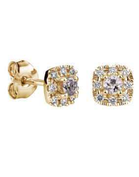 Kohinoor Valerie 143-263-16MO morganit diamant örhängen i 14k guld