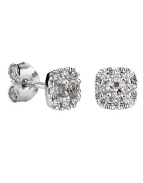 Kohinoor Valerie 143-263V-16MO morganit diamant örhängen i 14k vitguld