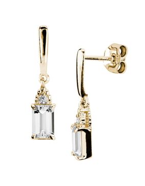 Kohinoor Celeste 0,04 ct topas-diamantörhängen 143-441KT-04