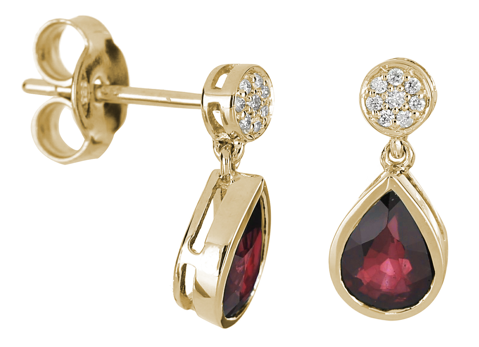 Kohinoor rubindiamantörhängen 143-9833R