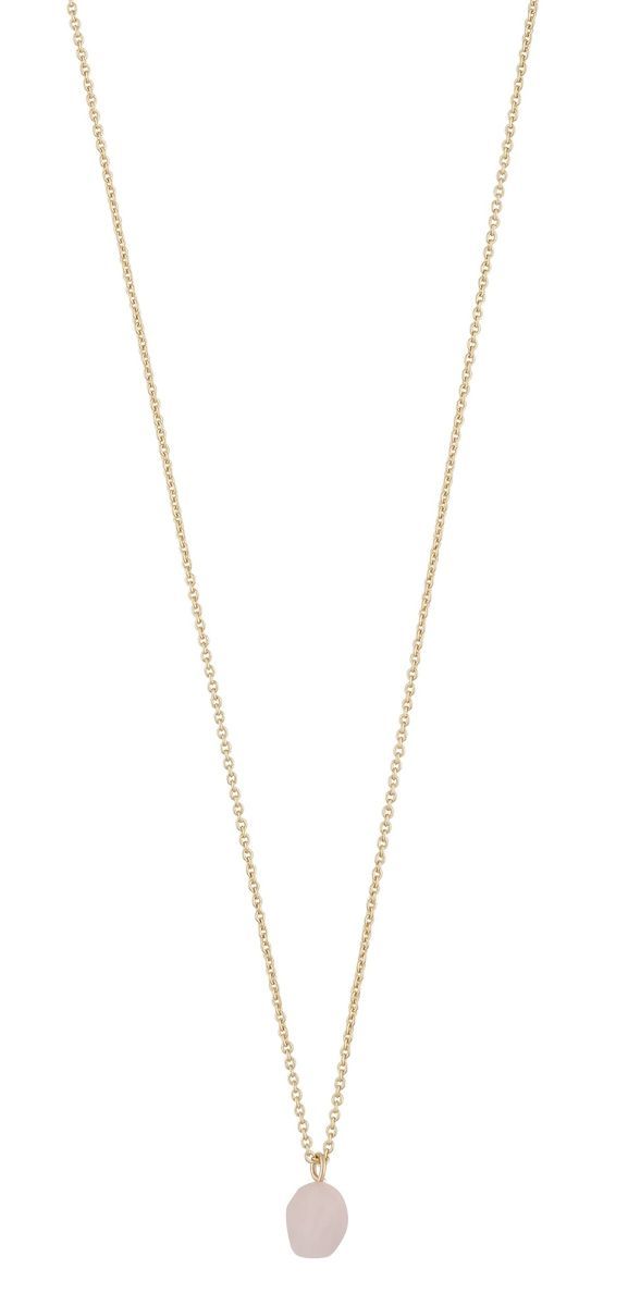 SNÖ of Sweden Sanna stone guld light pink halsband 1318-0345379