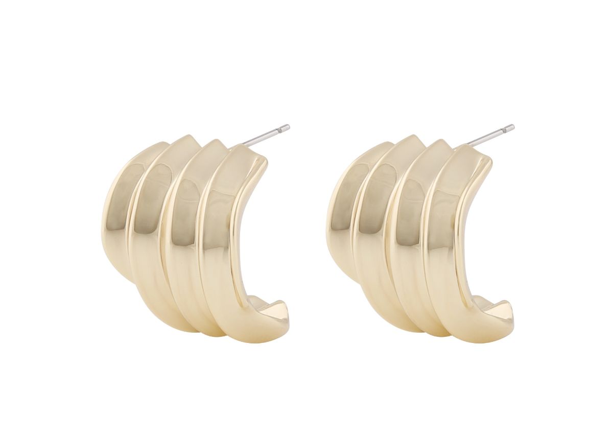 SNÖ of Sweden Dakota big örhängen plain g 1325-6100257