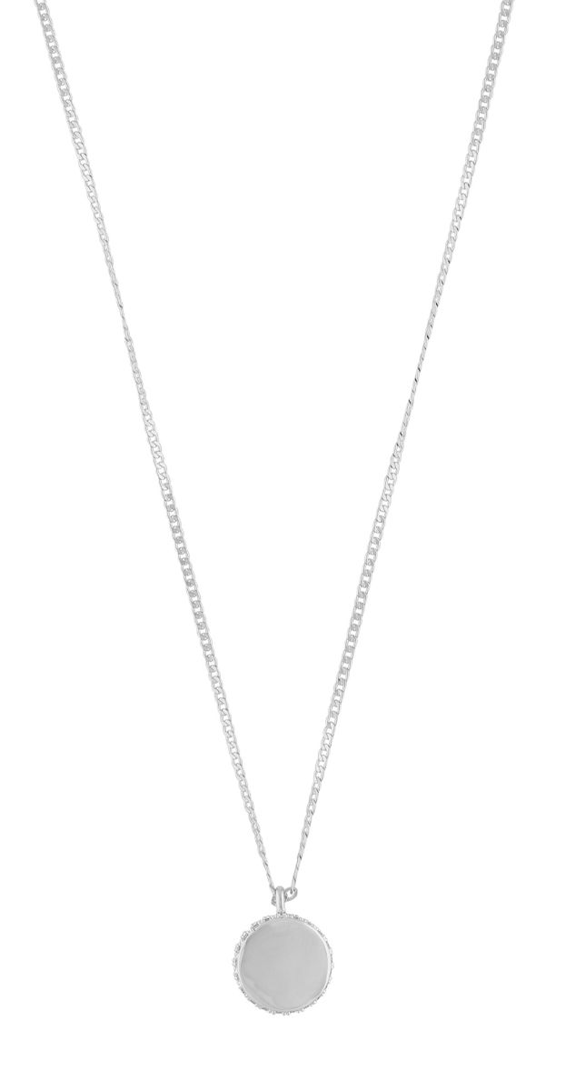 SNÖ of Sweden Fanny coin pendant halsband 50 s/clear 1323-0250012