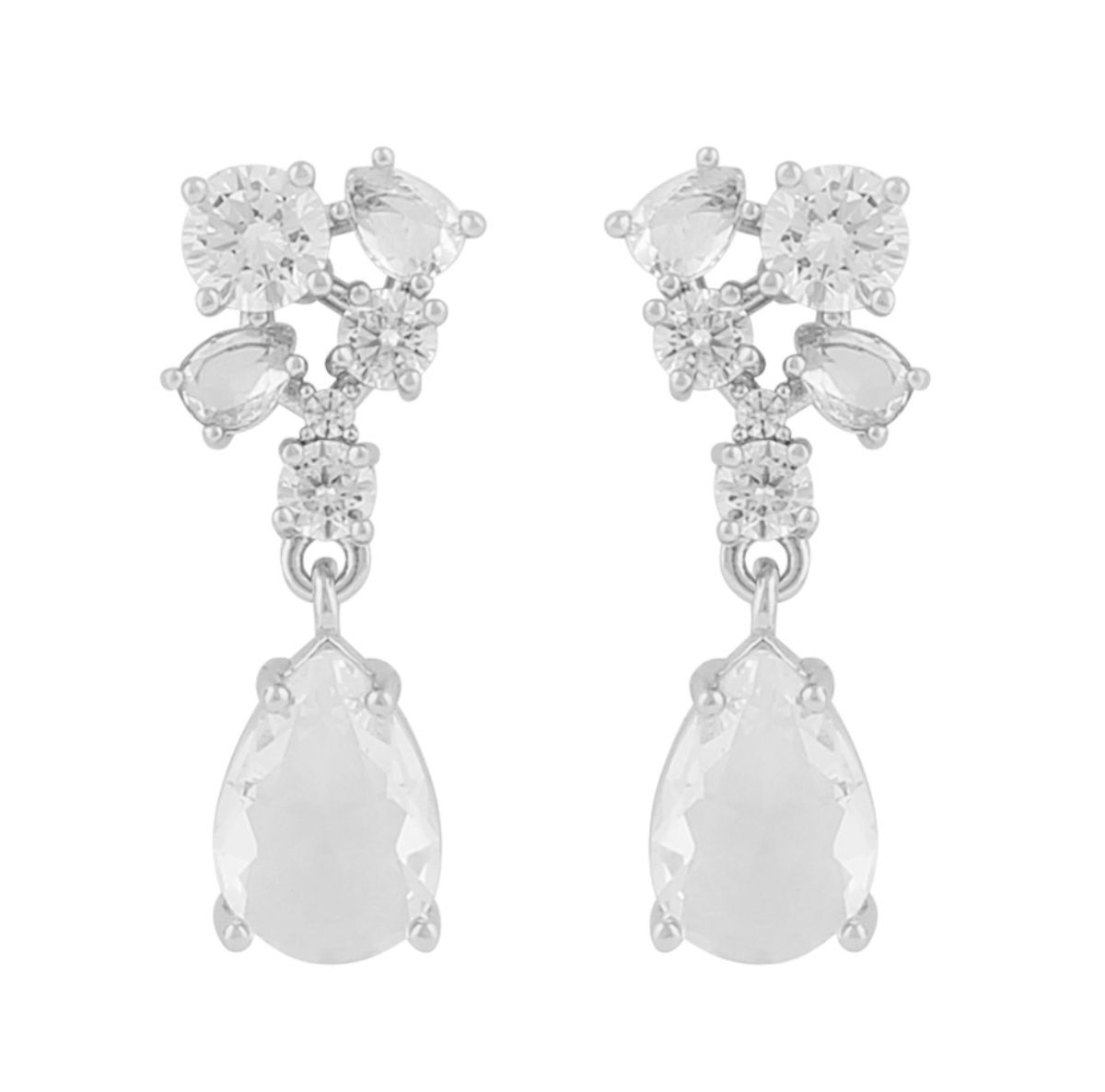 SNÖ of Sweden River small örhängen s/clear 1328-6200012