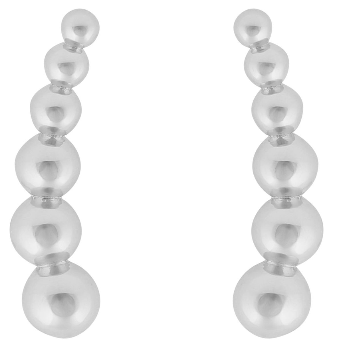 SNÖ of Sweden Billie funky silverfärgade örhängen 1331-7200256