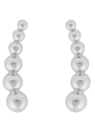 SNÖ of Sweden Billie funky silverfärgade örhängen 1331-7200256