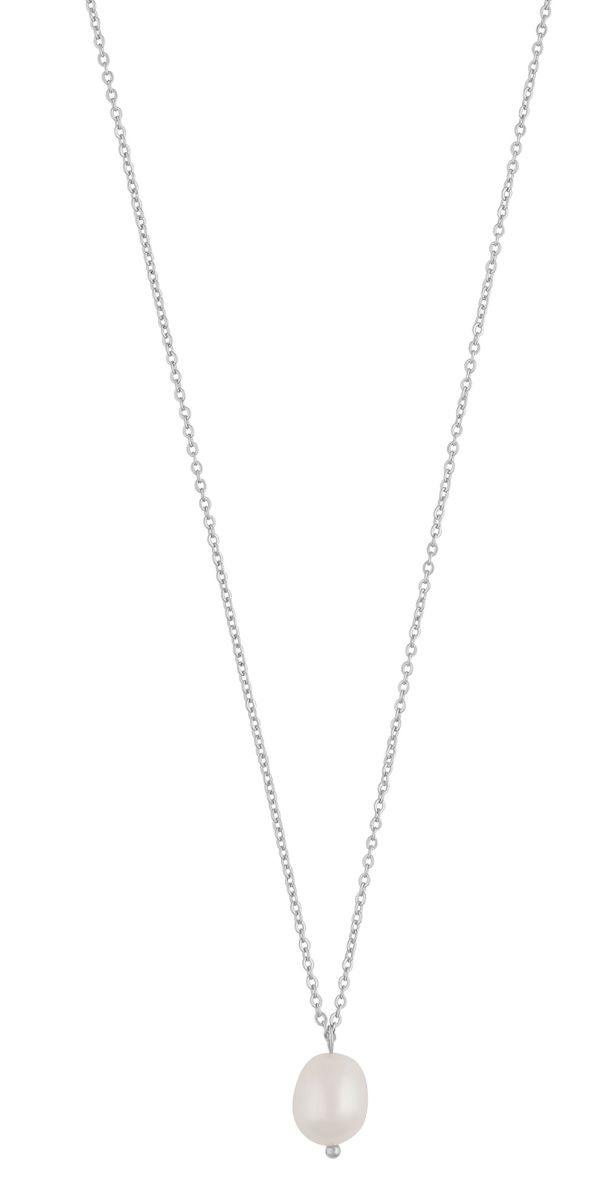 SNÖ of Sweden Soap small pearl halsband 42 silverfärgat/vit 1339-0442010