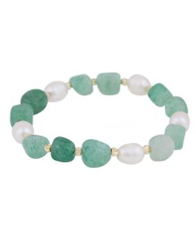 SNÖ of Sweden Hilma elastiskt armband g/light green 1342-3200183