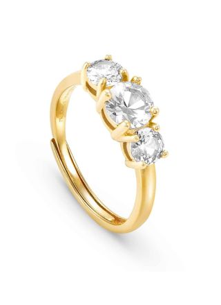 Nomination Color Wave yellow gold trestens ring 149814/012