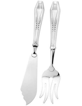 Finland kakspade i silver