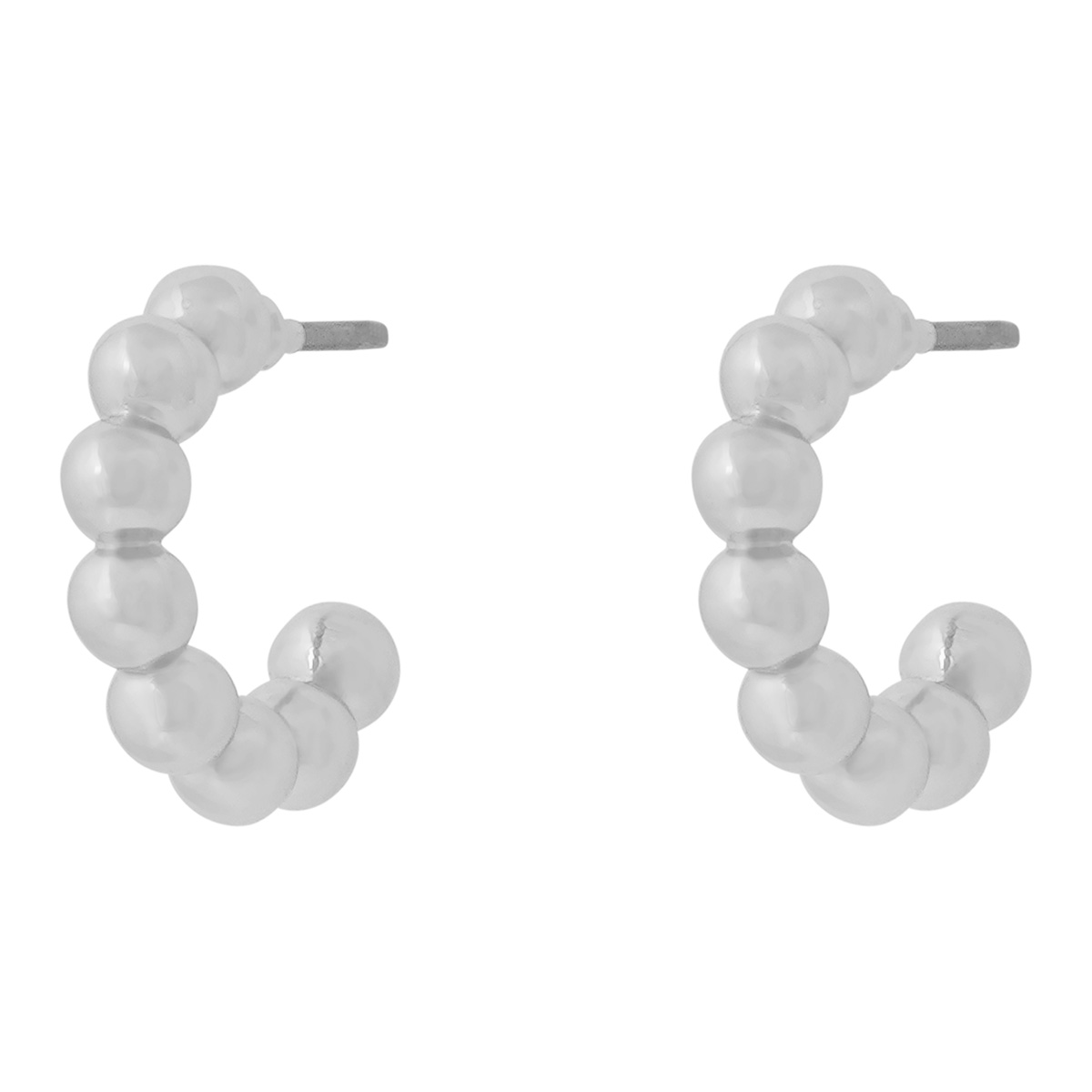 Snö of Sweden Bennet ovaler silver örhängen stor 1390-7000256