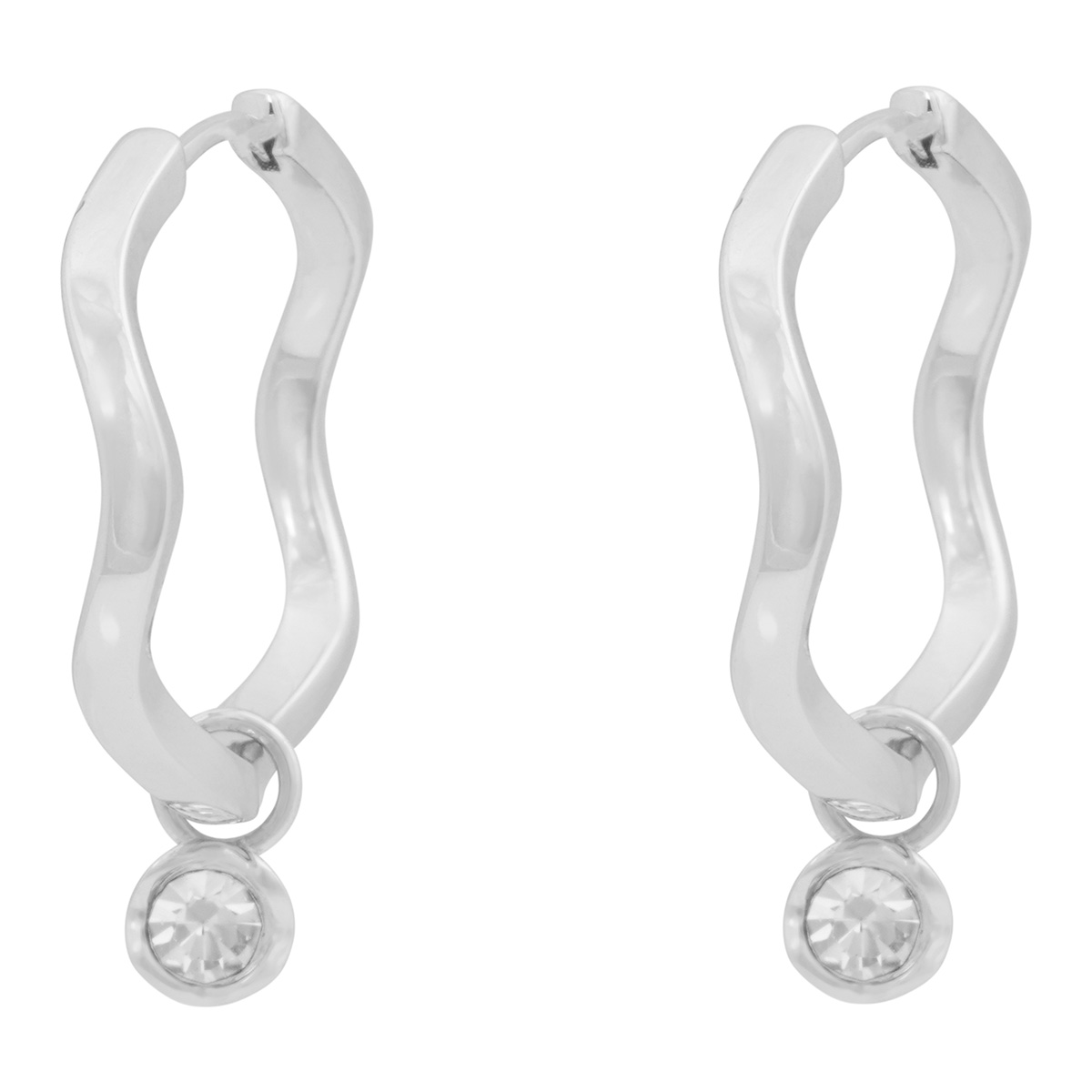 Snö of Sweden Kitty silver kristallhänge örhängen 1392-6700012