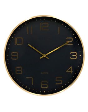 Karlsson väggklocka Elegance Glow black KA5973BK