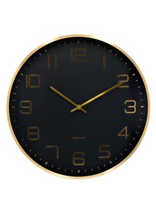 Karlsson väggklocka Elegance Glow black KA5973BK