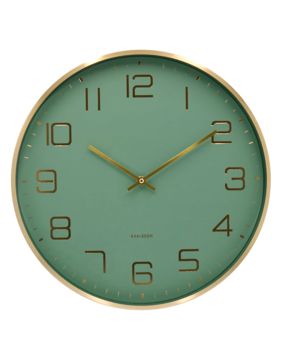Karlsson väggklocka Elegance Glow jungle green KA5973GR