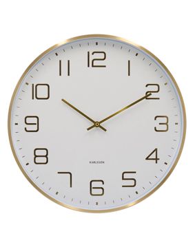 Karlsson väggklocka Elegance Glow white KA5973WH