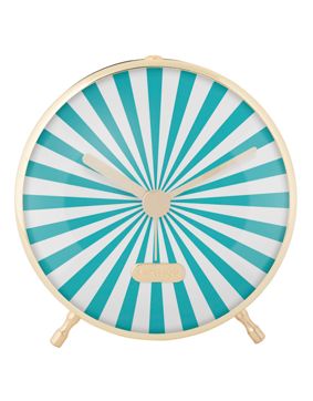 Karlsson väckarklocka Candy Swirl turquoise blue & white KA6008BL