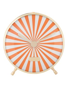 Karlsson väckarklocka Candy Swirl turquoise bright orange & white KA6008OR