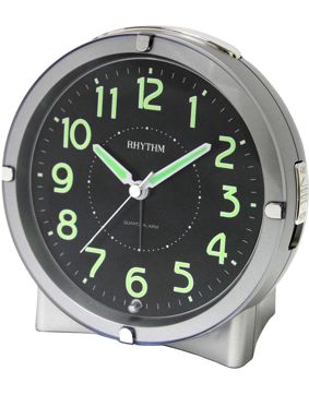 Rhythm Väckarklocka Silver CRE807-NR19