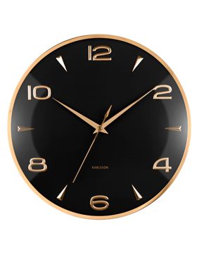 Karlsson väggklocka Sienna Glow black KA6017BK