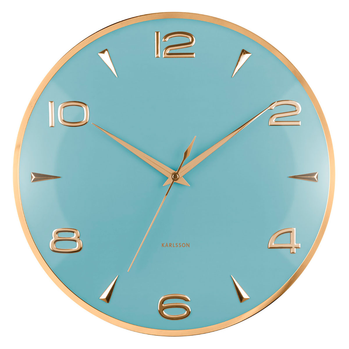 Karlsson väggklocka Sienna Glow misty blue KA6017BL