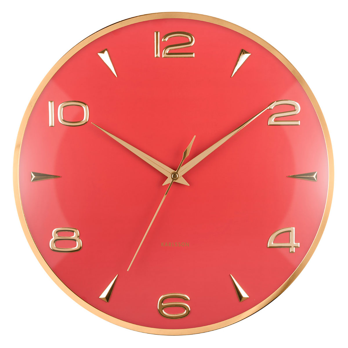 Karlsson väggklocka Sienna Glow red ochre KA6017RD