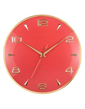 Karlsson väggklocka Sienna Glow red ochre KA6017RD