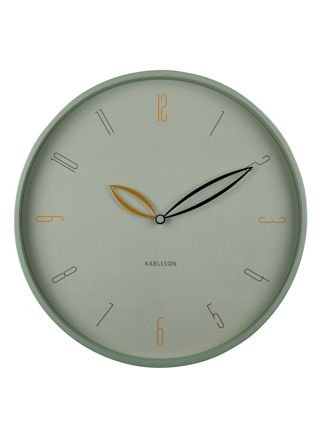 Karlsson väggklocka Petals grayed jade KA6012GR