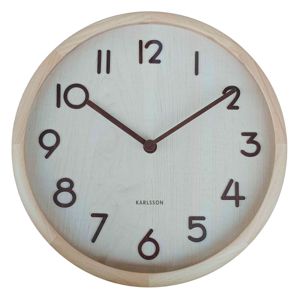 Karlsson väggklocka Pure Bold light wood KA6021WD main product photo