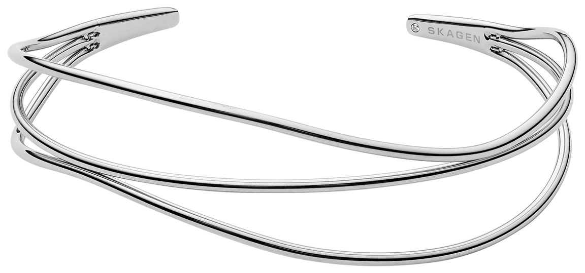 Skagen armband Kariana Silver-Tone Wire Bracelet SKJ1124040